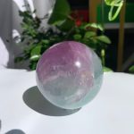 Watermelon Fluorite Sphere Ball Purple Pink Green Fluorite Crystal Sphere