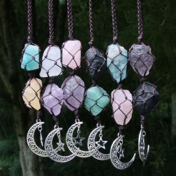 Raw Crystals Car Hanging Rough Healing Crystals Home Decor