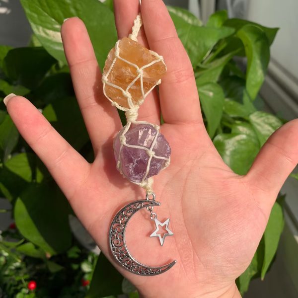 Raw Crystals Car Hanging Rough Healing Crystals Home Decor