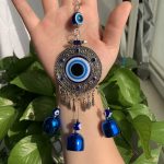 Blue Evil Eye Wall Hanging Tear Drop Lucky Gift Sun Catcher