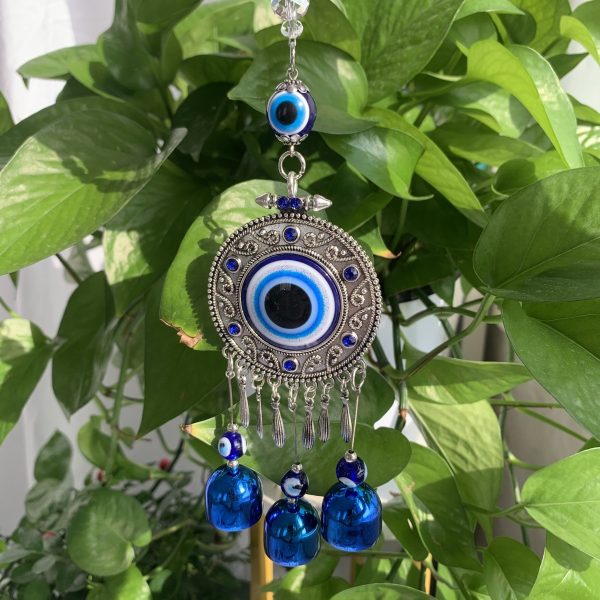 Blue Evil Eye Wall Hanging Tear Drop Lucky Gift Sun Catcher