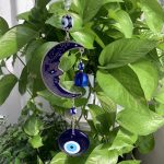 Blue Evil Eye Wall Hanging Tear Drop Lucky Gift Sun Catcher