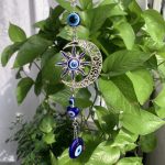 Blue Evil Eye Wall Hanging Tear Drop Lucky Gift Sun Catcher