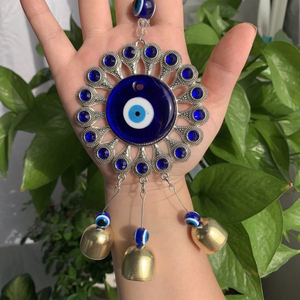 Blue Evil Eye Wall Hanging Tear Drop Lucky Gift Sun Catcher