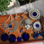 Blue Evil Eye Wall Hanging Tear Drop Lucky Gift Sun Catcher