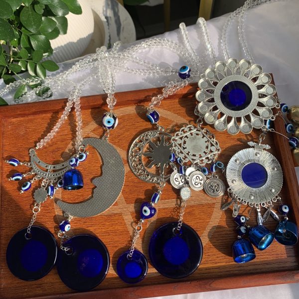 Blue Evil Eye Wall Hanging Tear Drop Lucky Gift Sun Catcher