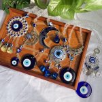 Blue Evil Eye Wall Hanging Tear Drop Lucky Gift Sun Catcher