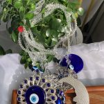 Blue Evil Eye Wall Hanging Tear Drop Lucky Gift Sun Catcher