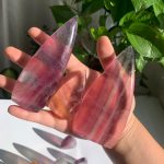 Candy Fluorite Freeform Self-Standing Colorful Fluorite Decoration