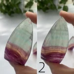 Candy Fluorite Freeform Self-Standing Colorful Fluorite Decoration