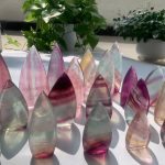 Candy Fluorite Freeform Self-Standing Colorful Fluorite Decoration