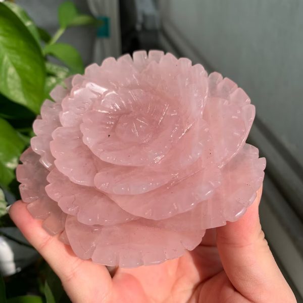 Crystal Flower Carving Crystal Peony Plant 4.0inch