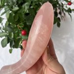 Rose Quartz Eggplant Yoni Wand Massage Wand