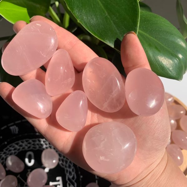 small rose quartz paln stone (2)