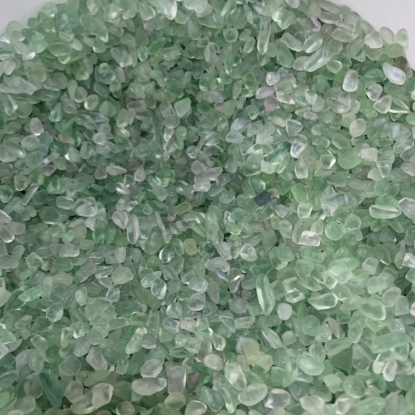 Green Fluorite Chips 7-9mm Crystal Crushed Chips Free Shipping