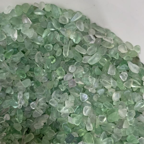 Green Fluorite Chips 7-9mm Crystal Crushed Chips Free Shipping