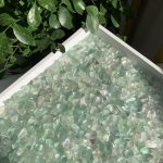 Green Fluorite Chips 7-9mm Crystal Crushed Chips Free Shipping