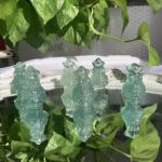 Green Fluorite Christmas Tree Carving Crystal Wholesale Free Shipping