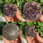 Druzy Amethyst Cluster Geode Sphere Ball Free Shipping