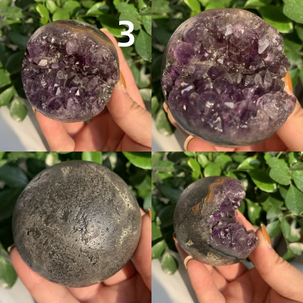 Druzy Amethyst Cluster Geode Sphere Ball Free Shipping