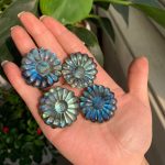 Flashy Labradorite Carvings Sun Moon Flower Coffin Ganesha Grime Free Shipping