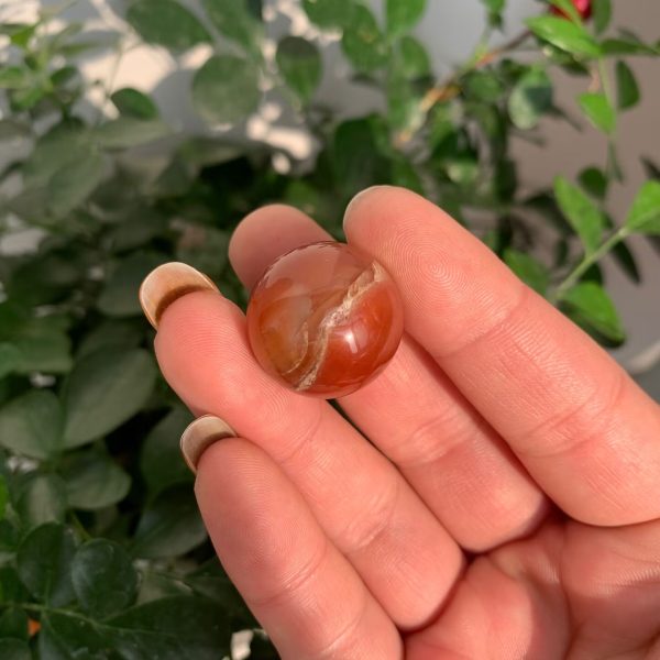 Mini Carnelian Sphere Ball Red Agate Crystal Sphere Free Shipping