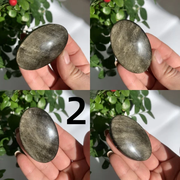 Gold Sheen Obsidian Palm Stone Crystal Palms Wholesale Free Shipping