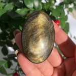 Gold Sheen Obsidian Palm Stone Crystal Palms Wholesale Free Shipping