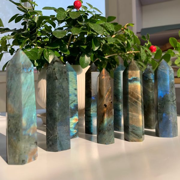 Labradorite Point Tower Crystal Tower Wholesale Free Shipping