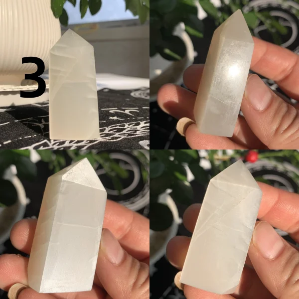 Moonstone Tower White / Green Moonstone Point Tower Wholesale Free Shipping