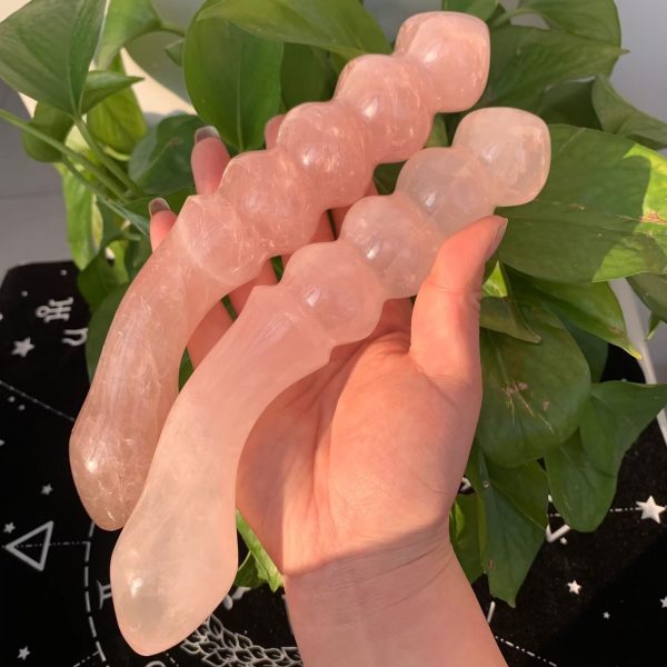 rose quartz four gourd yoni wand (4)