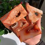 Red Agate Slab Carnelian Slice Freeform Free Shipping