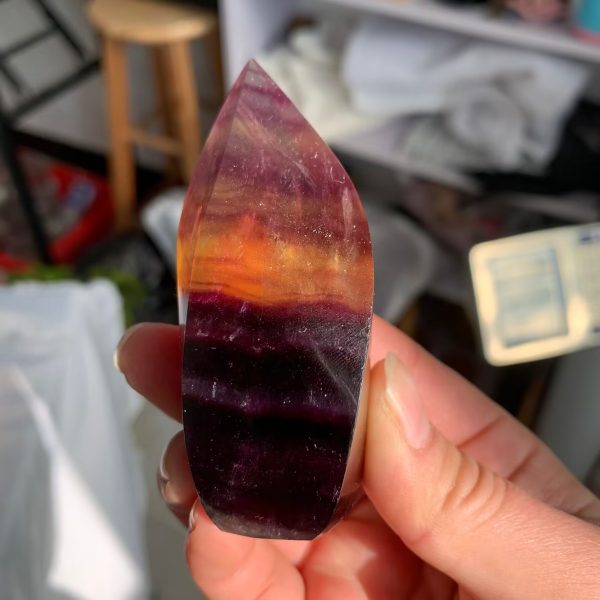 Candy Fluorite Flame Freeform Wholesale Crystal Free Shipping