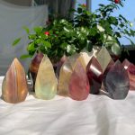 Candy Fluorite Flame Freeform Wholesale Crystal Free Shipping