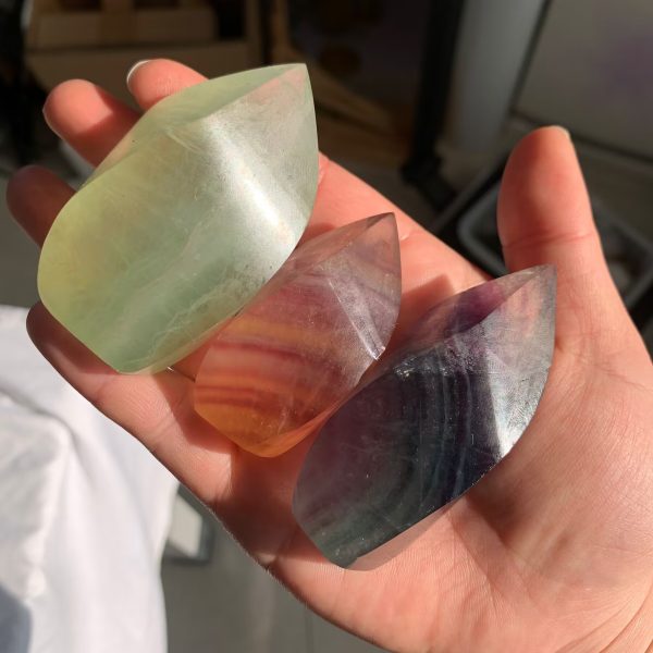 Candy Fluorite Flame Freeform Wholesale Crystal Free Shipping