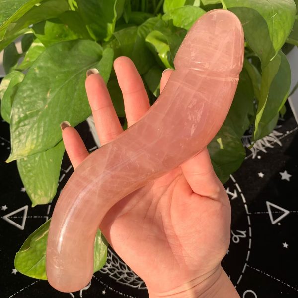 rose quartz dildo curved yoni wand (7)