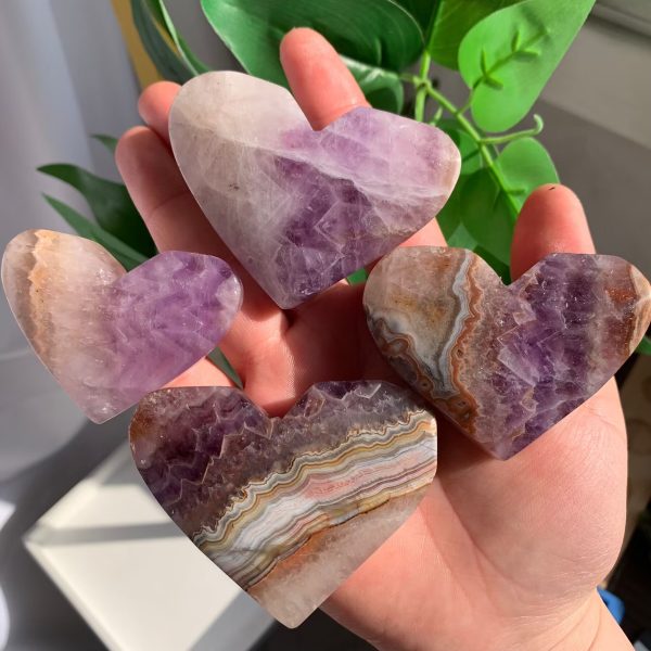 Amethyst Mexican Agate Heart (4)