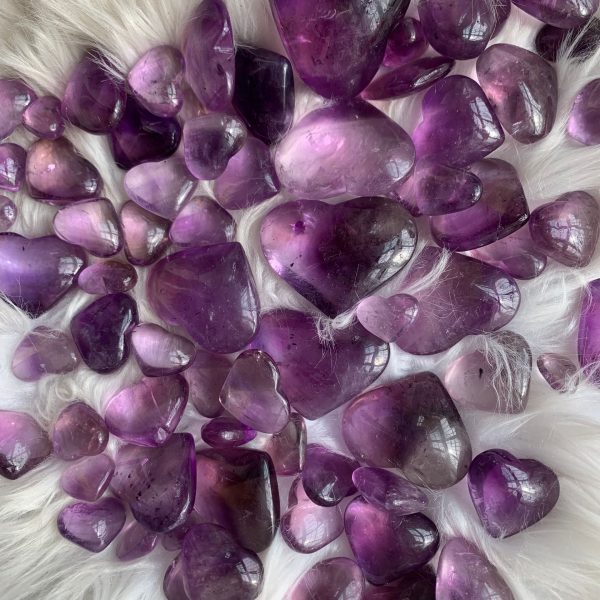 Amethyst Heart Carving Free Shipping