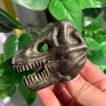 Crystal Dinosaur Head Pyrite Skull Free Shipping