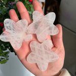 Crystal Star Flower Carving 62mm Free Shipping