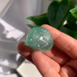 Green Fluorite Hedgehog 40mm Mini Crystal Carving Free Shipping