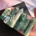 Moss Agate Tower Crystal Point Wholesale Free Shipping