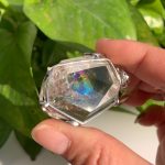 Rainbow Crystal Freeform Pendant Wire Wrapped Crystal