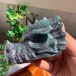 Ruby In Kyanite Dragon Head Crystal Dragon Wholesale Free Shipping