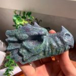 Ruby In Kyanite Dragon Head Crystal Dragon Wholesale Free Shipping