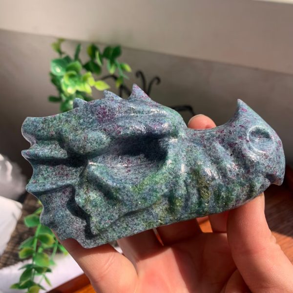 Ruby in kyanite dragon head (8)