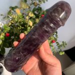 Amethyst Penis Crystal Dildo Self-Standing Free Shipping