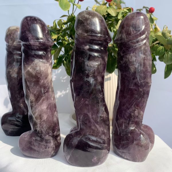 Amethyst Penis Crystal Dildo Self-Standing Free Shipping