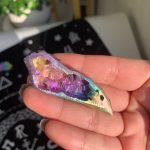 Titanium Aura Bismuth Carving Free Shipping