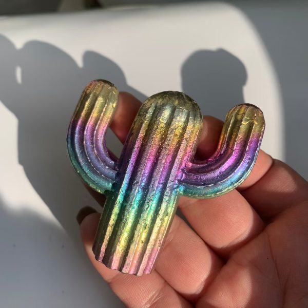 Titanium Aura Bismuth Carving Free Shipping